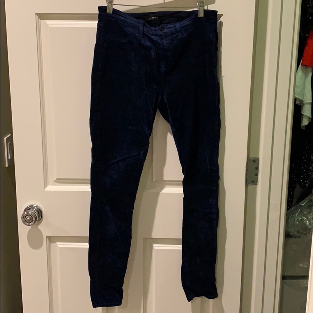 J brand blue velvet jeans size 29